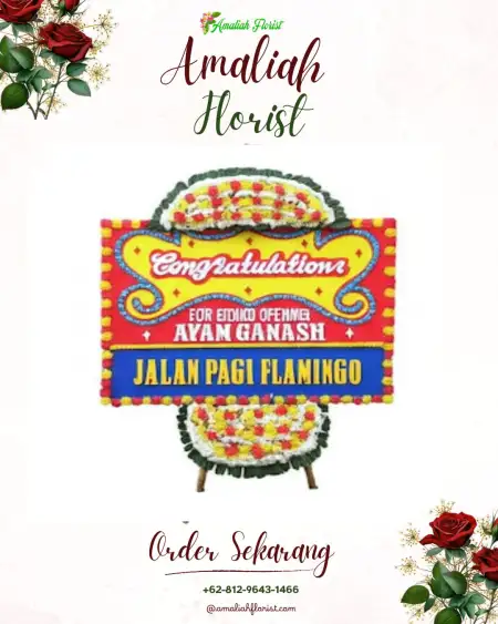 Sewa Papan Bunga Pencol